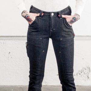 Dovetail Maven Slim in Heathered Black Denim